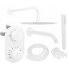 Mexen Kai DR70 Concealed Bathtub-Shower Set with 25 cm Rain Shower, White - 77602DR70251-20