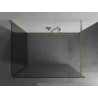 Mexen Kioto Walk-in Shower Screen 125 x 110 cm, Transparent, Gold - 800-125-212-50-00-110