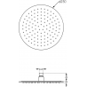 Mexen Kai DR70 Recessed Bathtub-Shower Set with 25 cm Rain Showerhead, Brushed Gun Gray - 77602DR70251-66