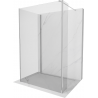 Mexen Kioto Walk-in Shower Screen 125 x 80 x 30 cm, transparent, chrome - 800-125-080-221-01-00-030