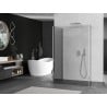 Mexen Kioto Walk-in Shower Wall 110 x 75 x 40 cm, transparent, chrome - 800-110-075-221-01-00-040