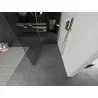 Mexen Kioto Walk-in Shower Wall 135 x 90 cm, Transparent, Brushed Gold - 800-135-212-55-00-090