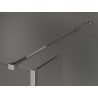 Mexen Kioto Walk-in Shower Wall 90 x 85 x 40 cm, transparent, chrome - 800-090-085-221-01-00-040
