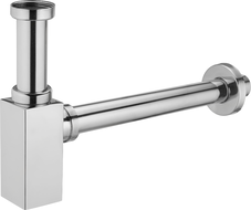 Mexen square washbasin semi-siphon, chrome - 79960-00