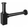 Mexen square washbasin bottle trap, black - 79960-70