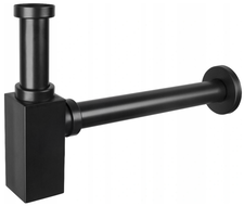 Mexen half-basin square siphon, black - 79960-70