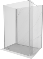 Mexen Kioto Walk-in Shower Panel 100 x 100 x 40 cm, transparent, chrome - 800-100-100-221-01-00-040
