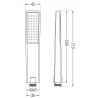 Mexen R-72 1-function shower handle, Chrome - 79572-00
