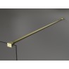Mexen Kioto Walk-in shower wall 90 x 80 cm, black frame, brushed gold - 800-090-212-55-70-080