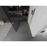 Mexen Kioto Walk-in Shower Wall 120 x 80 cm, black pattern, brushed gold - 800-120-212-55-70-080
