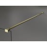 Mexen Kioto Walk-in Shower Wall 120 x 80 cm, black pattern, brushed gold - 800-120-212-55-70-080