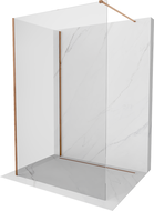 Mexen Kioto walk-in shower wall 110 x 70 cm, transparent, rose gold - 800-110-212-60-00-070
