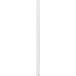 Mexen expansion profile for shower doors and enclosures, chrome - 850-324-01