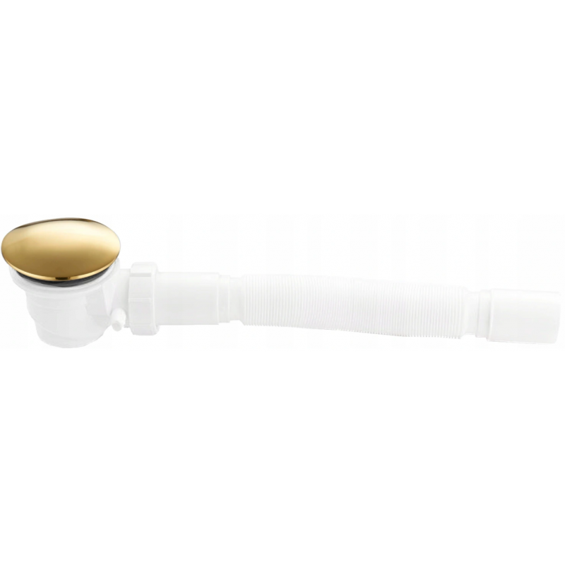 Mexen shower tray siphon with trap, gold - 49000-50