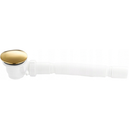 Mexen shower tray siphon with a settling tank, Gold - 49000-50