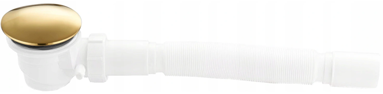 Mexen shower tray siphon with a settling tank, Gold - 49000-50