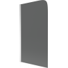 Mexen Felix 1-wing bath screen 70 x 140 cm, graphite, chrome - 890-070-001-01-40