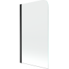 Mexen Felix bathtub screen 1-wing 70 x 140 cm, transparent, black - 890-070-001-70-00