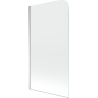 Mexen Felix 1-wing bathtub screen 75 x 140 cm, Transparent, Chrome - 890-075-001-01-00