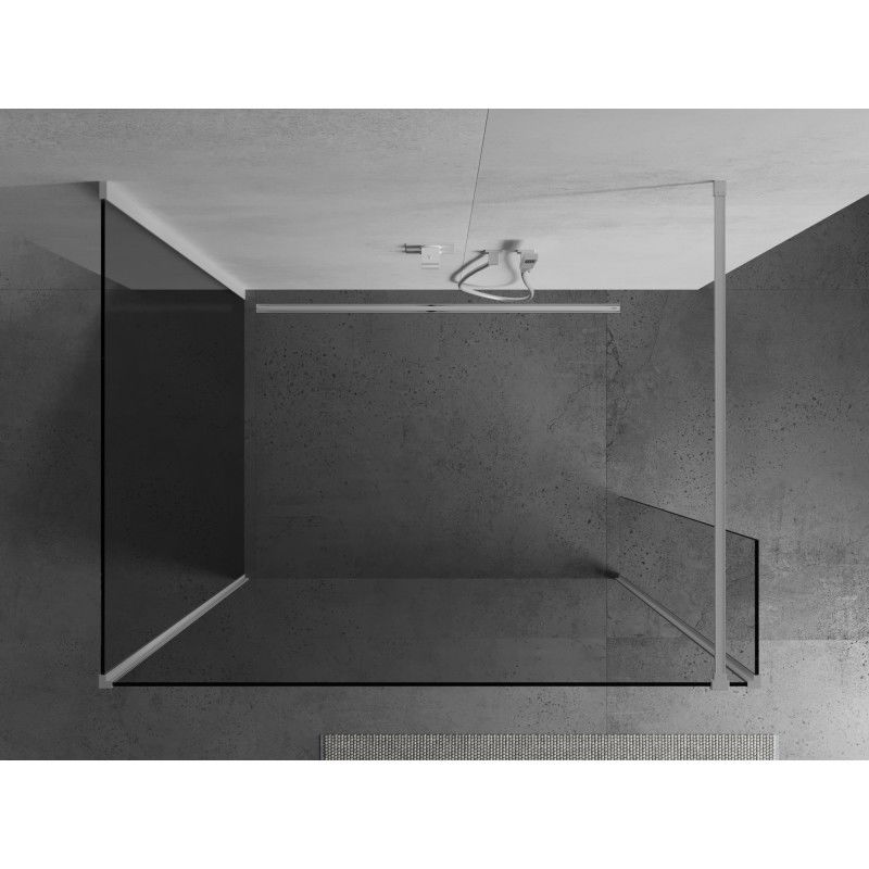 Mexen Kioto shower screen Walk-in 110 x 110 x 30 cm, transparent, white - 800-110-110-221-20-00-030
