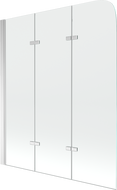 Mexen Felix 3-wing bathtub screen 120 x 140 cm, Transparent, Chrome - 890-120-003-01-00