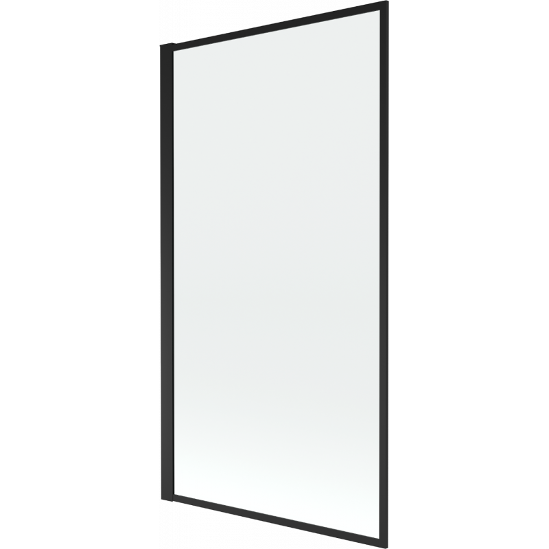 Mexen Alex 1-Leaf Bathtub Screen 80 x 140 cm, Black Frame - 893-080-001-70-70