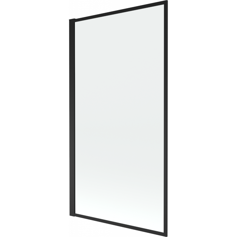 Mexen Alex Bath Screen 1-Panel 80 x 140 cm, Black Frame - 893-080-001-70-70