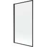 Mexen Alex 1-Leaf Bathtub Screen 80 x 140 cm, Black Frame - 893-080-001-70-70