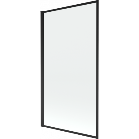 Mexen Alex 1-panel bathtub screen 80 x 140 cm, black frame fixed - 893-080-000-70-70