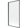 Mexen Alex 1-wing bathtub screen 70 x 140 cm, Black pattern fix - 893-070-000-70-70