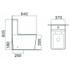 Mexen Cube compact toilet with a soft close toilet seat, White - 31014000