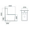 Mexen Cube compact toilet with soft-close seat, white - 31014000