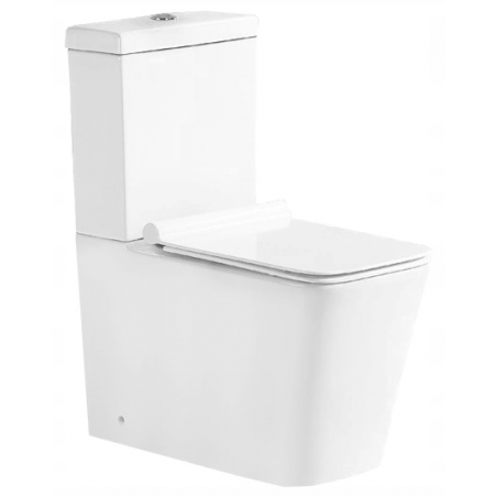 Mexen Cube compact toilet with a soft close toilet seat, White - 31014000