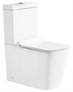Mexen Cube compact toilet with a soft close toilet seat, White - 31014000