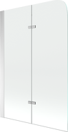 Mexen Felix 2-wing bathtub screen 100 x 140 cm, Transparent, Chrome - 890-100-002-01-00