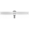 Mexen Flat 360° Slim 360° Rotating Linear Shower Drain 60 cm, White - 1241060