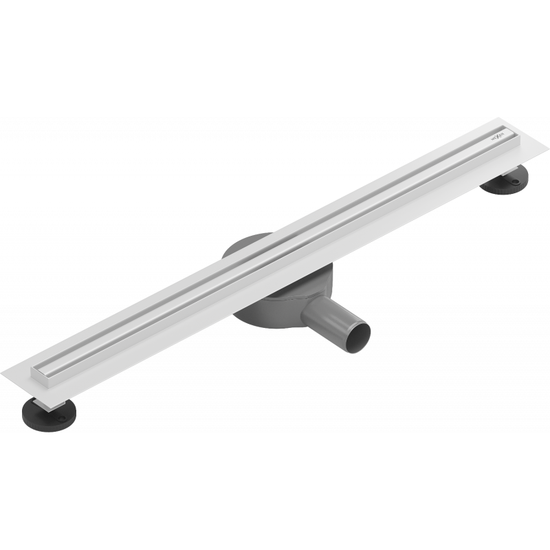 Mexen Flat 360° Slim 360° Rotating Linear Shower Drain 60 cm, White - 1241060