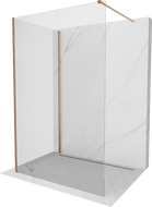 Mexen Kioto Walk-in Shower Wall 110 x 95 cm, Transparent, Brushed Copper - 800-110-212-65-00-095