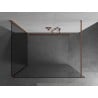 Mexen Kioto Walk-in Shower Screen 140 x 95 cm, Transparent, Brushed Copper - 800-140-212-65-00-095