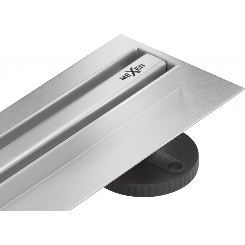 Mexen Flat 360° Slim 120 cm Rotating Linear Drain, Inox - 1041120