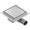 Mexen Flat square floor drain 12 x 12 cm, Chrome - 1010012