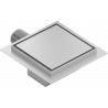 Mexen Flat square floor drain 12 x 12 cm, Chrome - 1010012