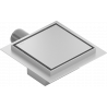 Mexen Flat square floor drain 15 x 15 cm, Chrome - 1010015