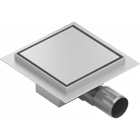 Mexen Flat-Q M13 square floor drain 15 x 15 cm, inox - 1010015
