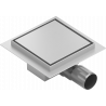 Mexen Flat square floor drain 15 x 15 cm, Chrome - 1010015