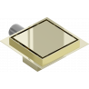 Mexen Flat square floor drain 12 x 12 cm, Gold - 1510012
