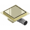 Mexen Flat square floor drain 12 x 12 cm, Gold - 1510012