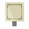 Mexen Flat square floor drain 12 x 12 cm, Gold - 1510012
