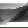 Mexen Kioto Walk-in Shower Wall 140 x 110 cm, Black Pattern, Brushed Copper - 800-140-212-65-70-110
