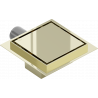Mexen Flat square floor drain 15 x 15 cm, Gold - 1510015